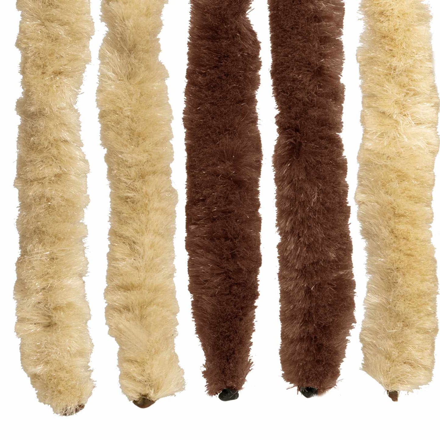 Insektgardin i chenille Brun og Beige 100 x 200 cm 100% PP