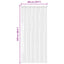 Insektgardin i chenille Brun og Beige 100 x 220 cm 100% PP
