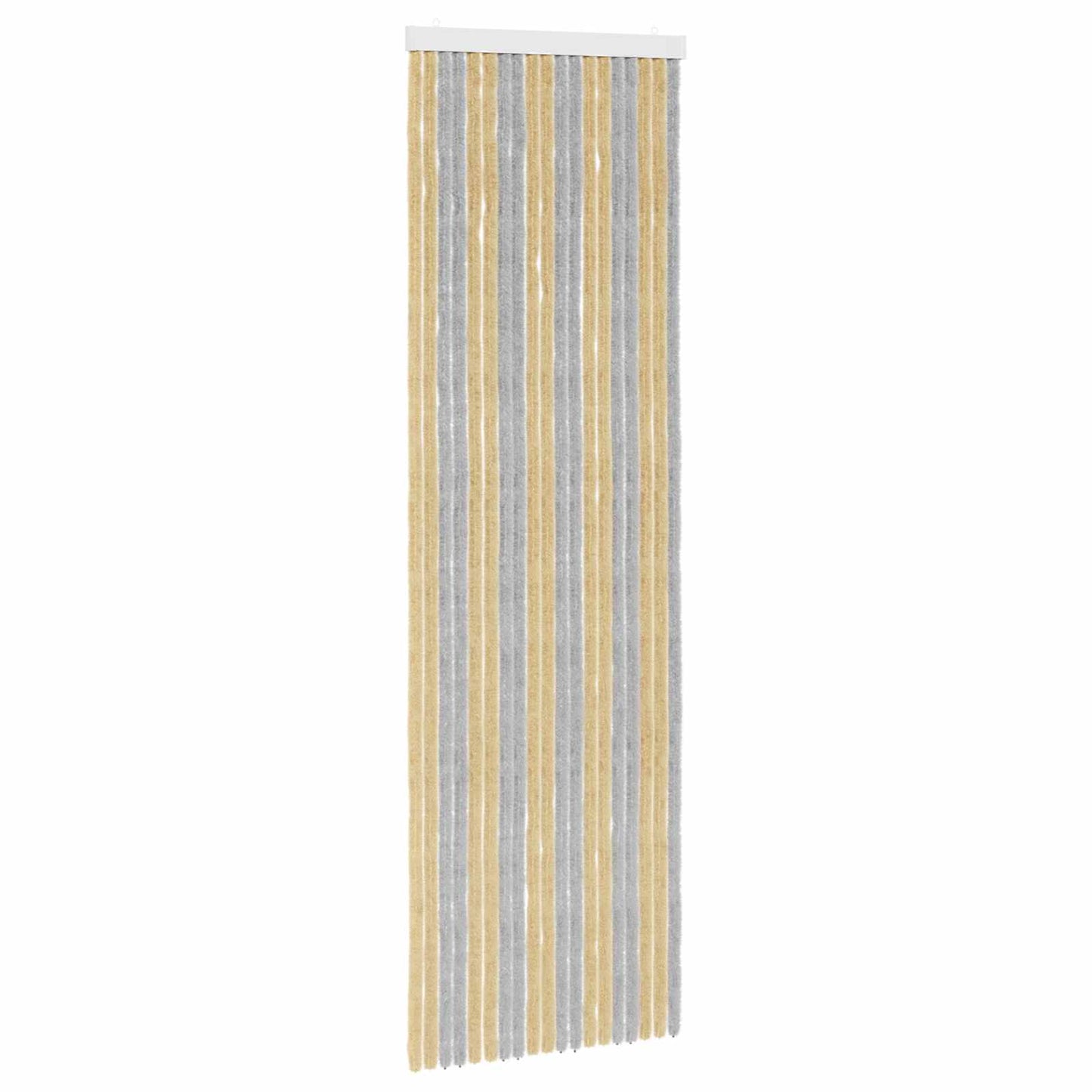 Insektgardin i chenille Grå og beige 56 x 185 cm 100% PP
