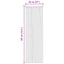 Insektgardin i chenille Grå og beige 56 x 185 cm 100% PP