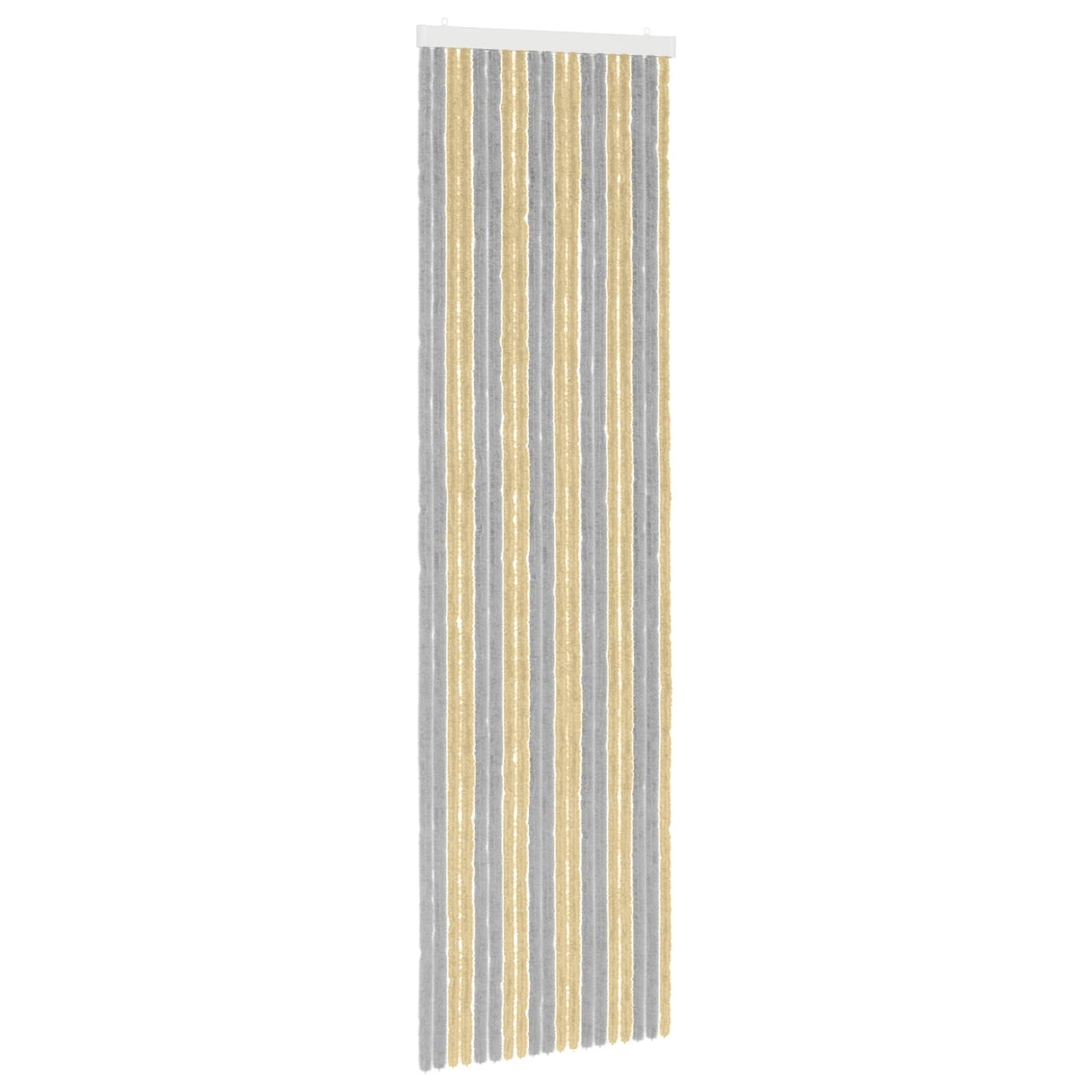 Insektgardin i chenille Grå og beige 56 x 200 cm 100% PP