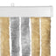 Insektgardin i chenille Grå og beige 100 x 200 cm 100% PP