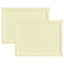 Sædepuder 2 pcs Creme 47 x 36 x 2 cm Polyester