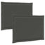 Sædepuder 2 pcs Antracit 47 x 36 x 2 cm Polyester