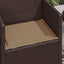 Sædepuder 2 pcs Gråbrun 47 x 36 x 2 cm Polyester