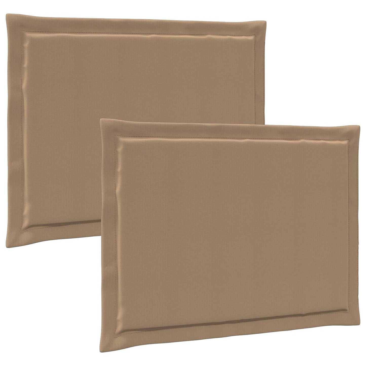 Sædepuder 2 pcs Gråbrun 47 x 36 x 2 cm Polyester