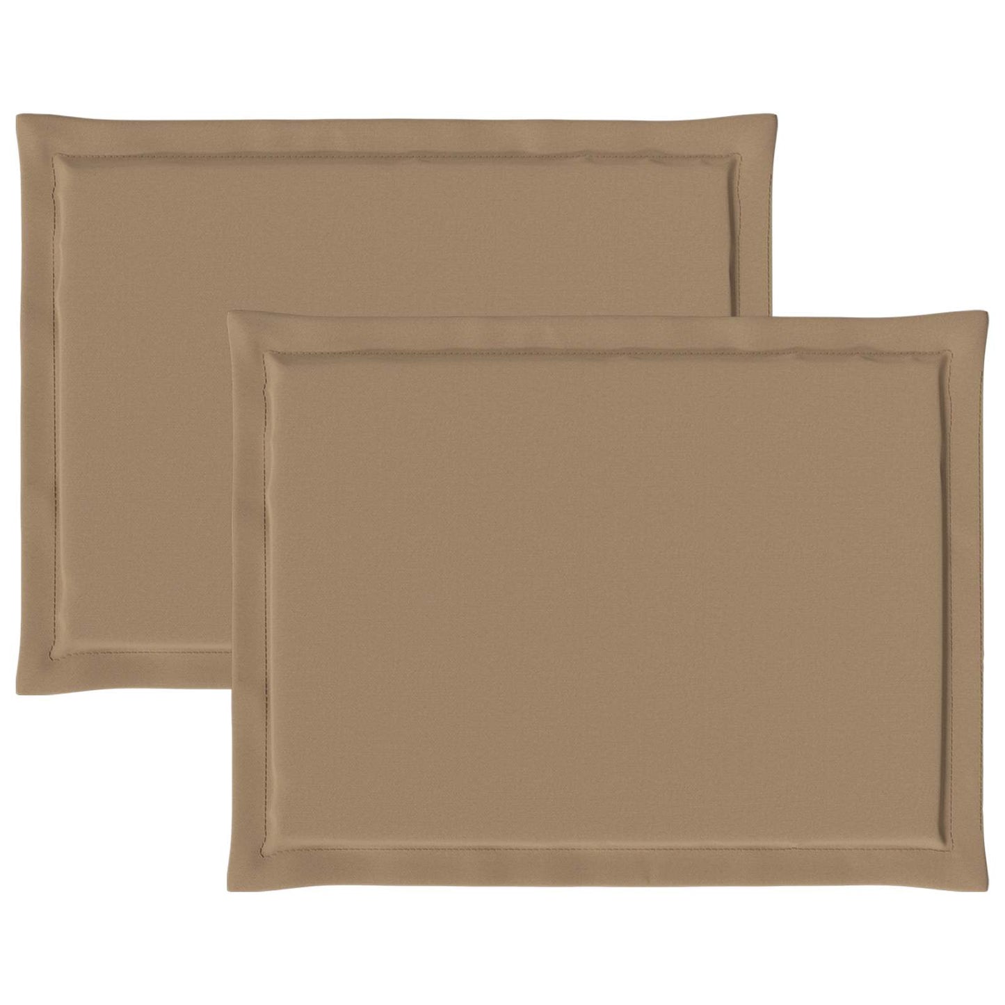 Sædepuder 2 pcs Gråbrun 47 x 36 x 2 cm Polyester