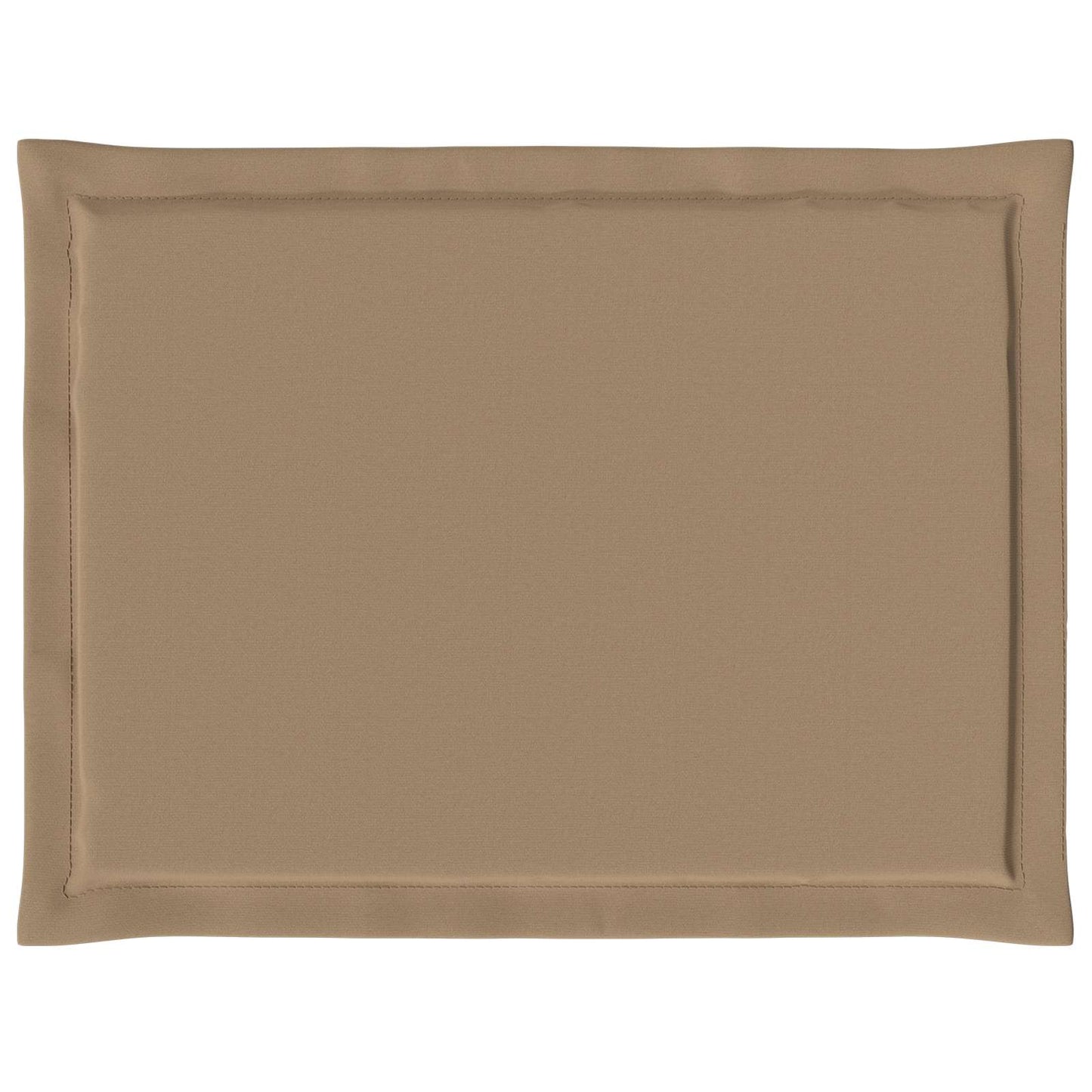 Sædepuder 4 pcs Gråbrun 47 x 36 x 2 cm Polyester