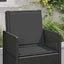 Sæde- og rygpuder 2 pcs Antracit 47 x 45 x 2 cm Polyester
