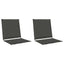 Sæde- og rygpuder 2 pcs Antracit 47 x 45 x 2 cm Polyester