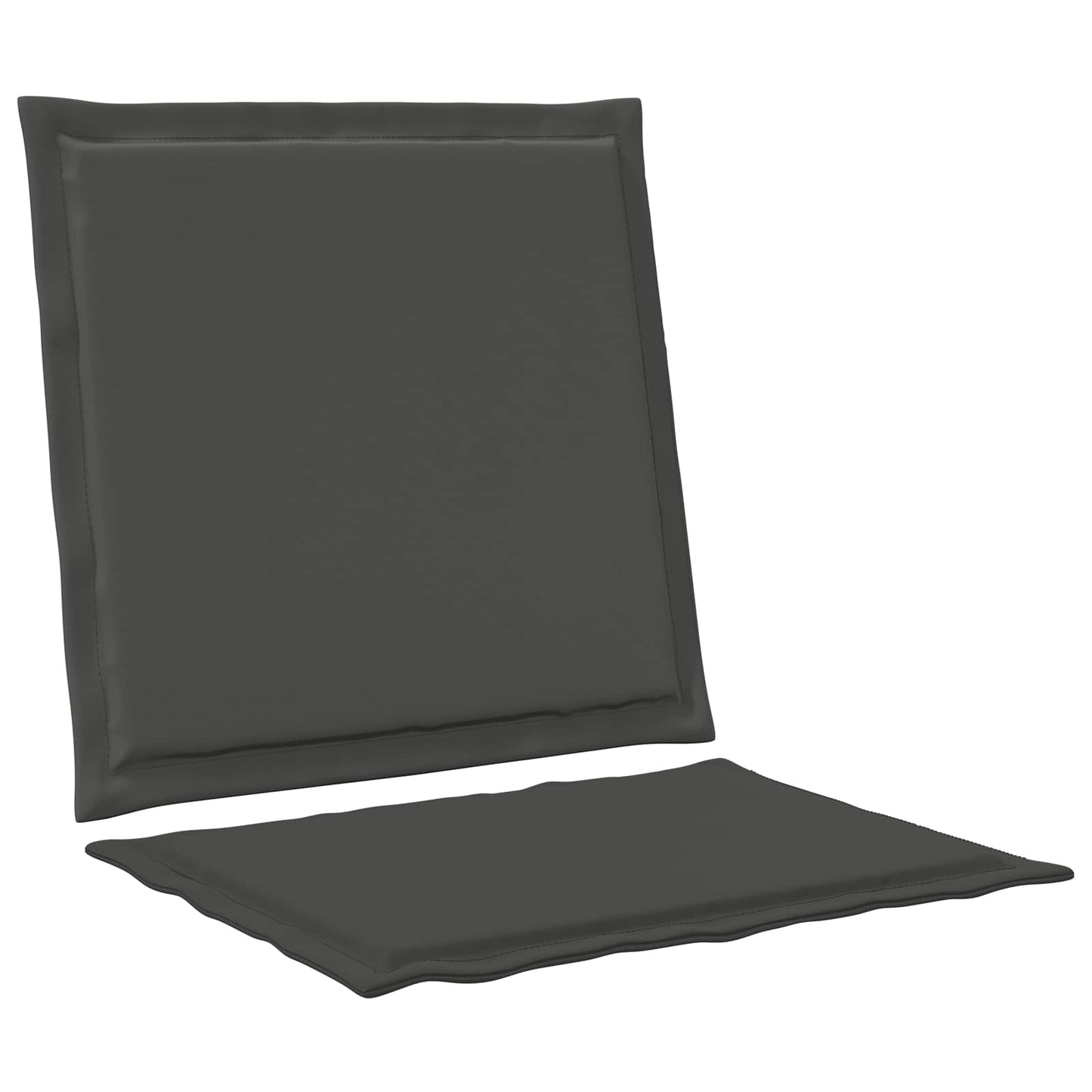 Sæde- og rygpuder 2 pcs Antracit 47 x 45 x 2 cm Polyester