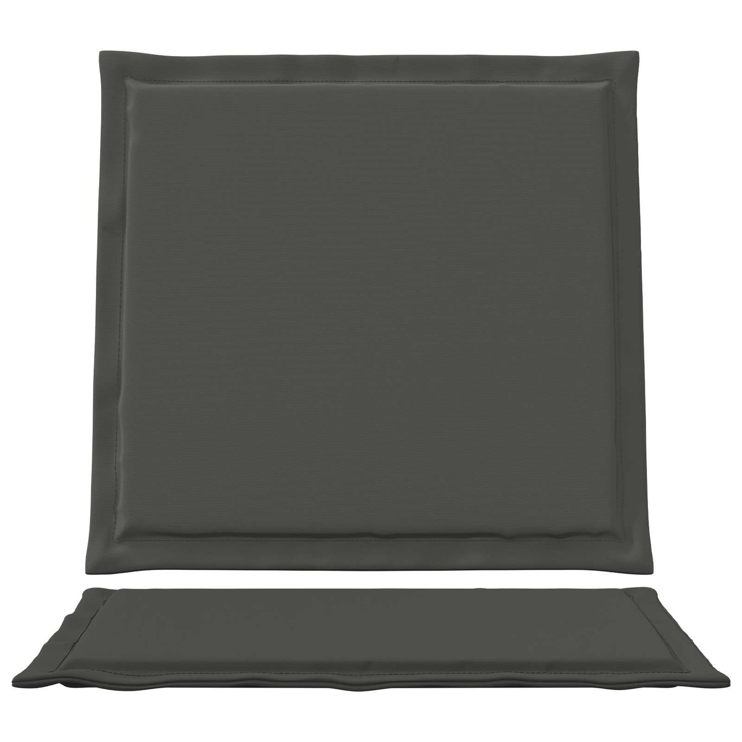 Sæde- og rygpuder 2 pcs Antracit 47 x 45 x 2 cm Polyester