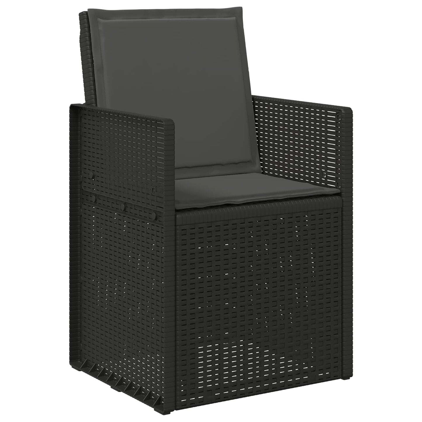 Sæde- og rygpuder 2 pcs Antracit 47 x 45 x 2 cm Polyester