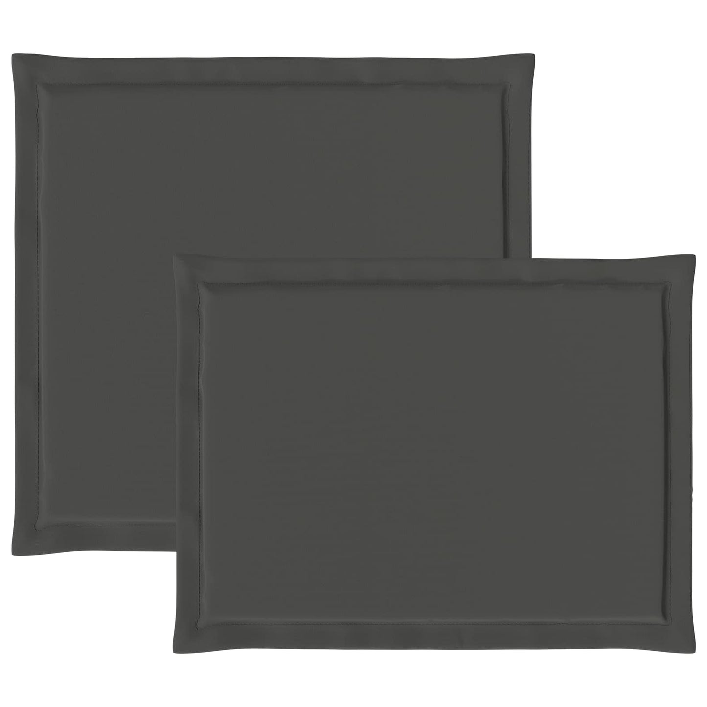 Sæde- og rygpuder 2 pcs Antracit 47 x 45 x 2 cm Polyester