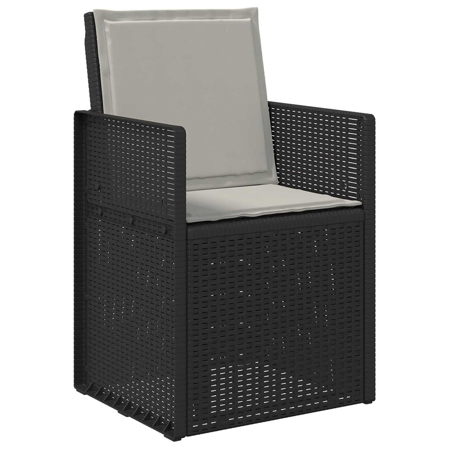 Sæde- og rygpuder 2 pcs Lysegrå 47 x 45 x 2 cm Polyester