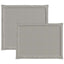 Sæde- og rygpuder 2 pcs Lysegrå 47 x 45 x 2 cm Polyester