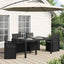 Sæde- og rygpuder 4 pcs Antracit 47 x 45 x 2 cm Polyester