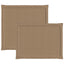 Sæde- og rygpuder 4 pcs Gråbrun 47 x 45 x 2 cm Polyester