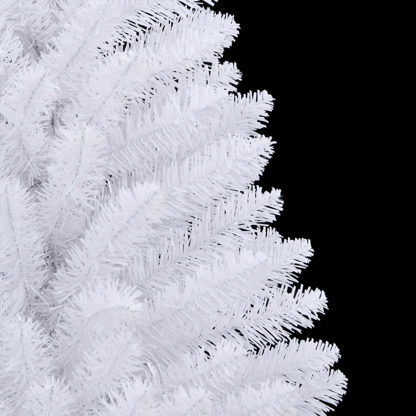 Kunstigt Hinged Juletræ med 150 LED'er Hvid 120 cm PVC og Stål