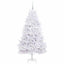 Kunstigt Hinged Juletræ med 300 LED'er Hvid 180 cm PVC og Stål