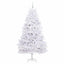 Kunstigt Hinged Juletræ med 300 LED'er Hvid 210 cm PVC og Stål