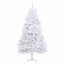 Kunstigt Hinged Juletræ med 300 LED'er Hvid 270 cm PVC og Stål
