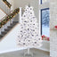 Kunstigt Hinged Juletræ med 300 LED'er Hvid 300 cm PVC og Stål