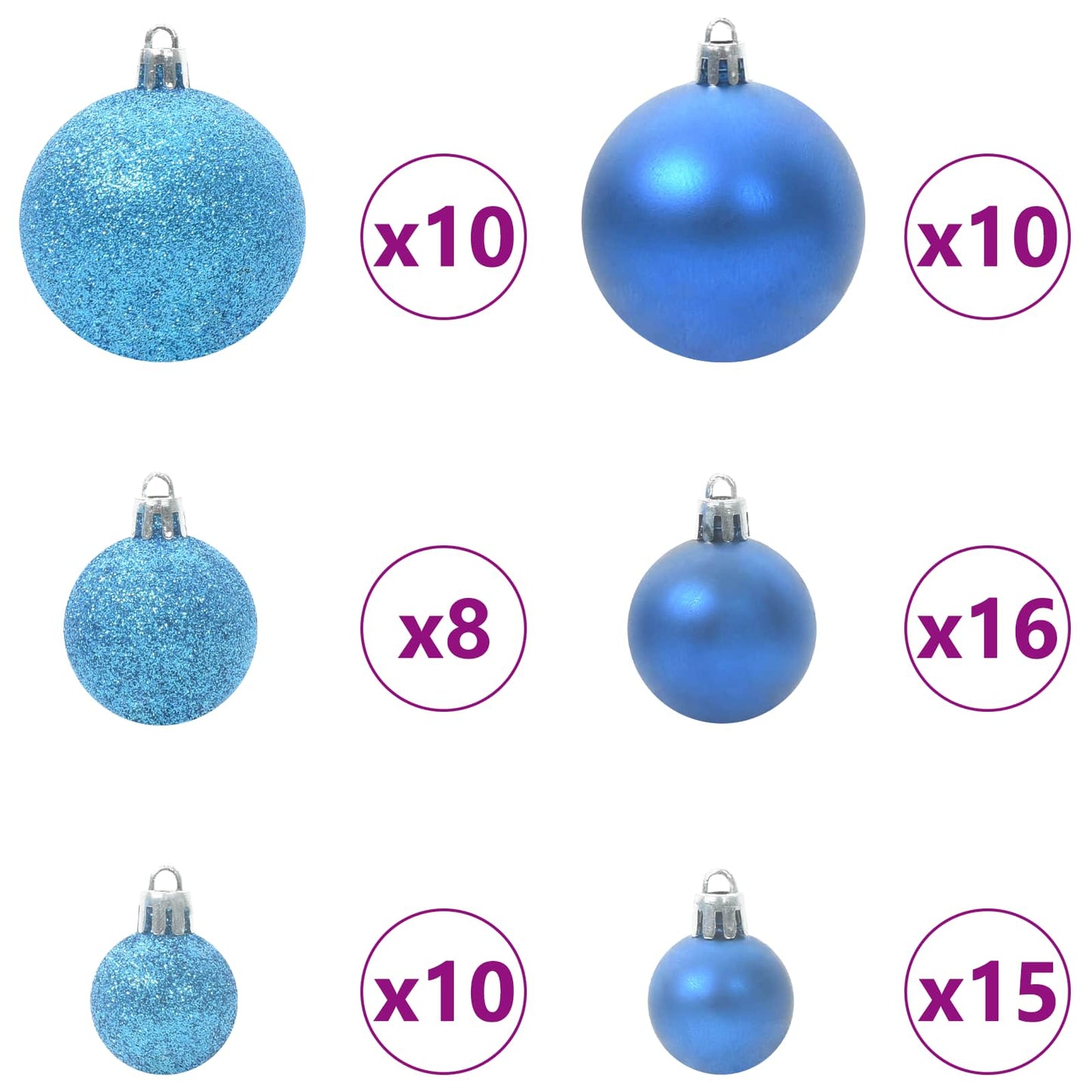 Kunstigt Hinged Juletræ med 300 LED'er Hvid 300 cm PVC og Stål