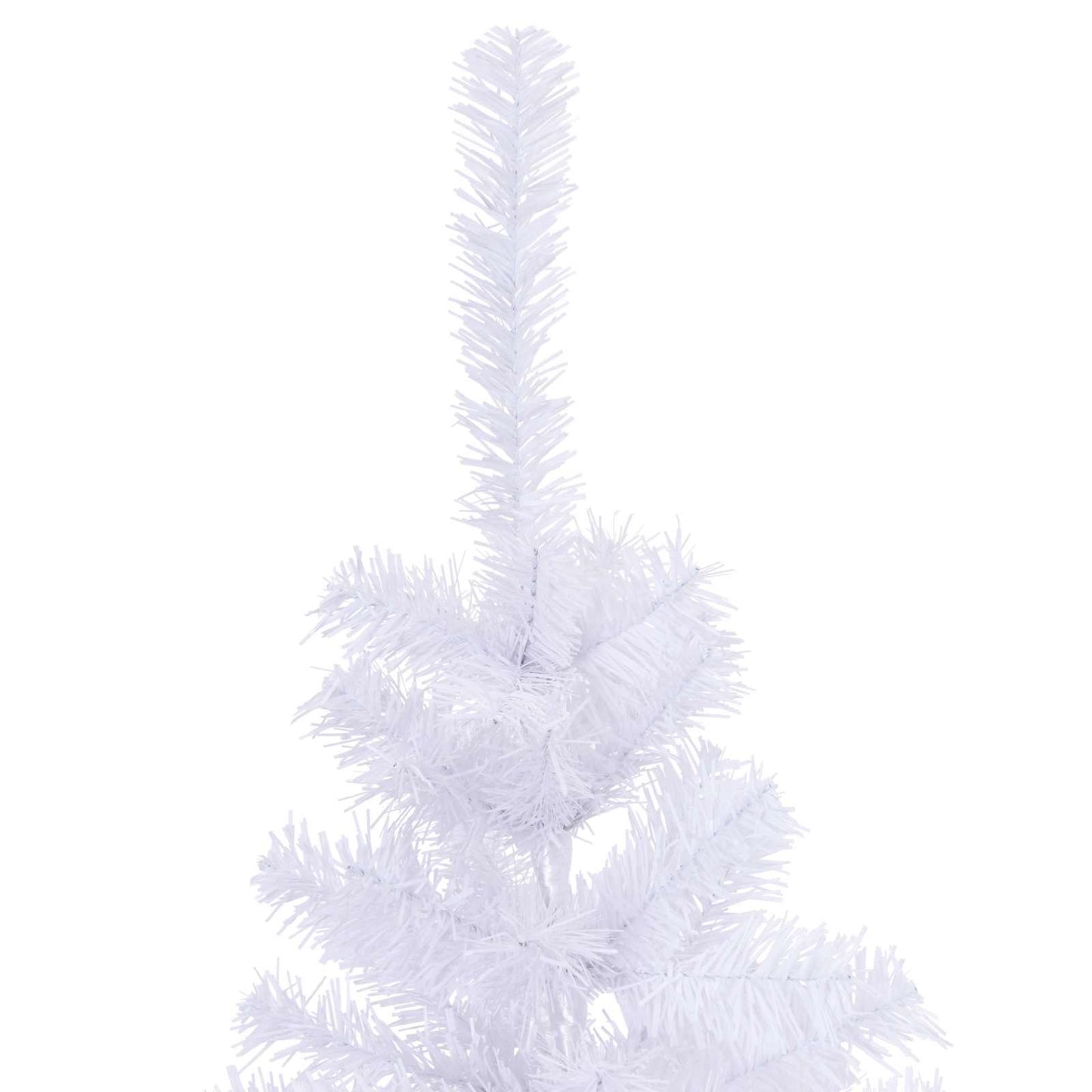 Kunstigt juletræ med 150 LED'er Hvid 120 cm PVC og Stål