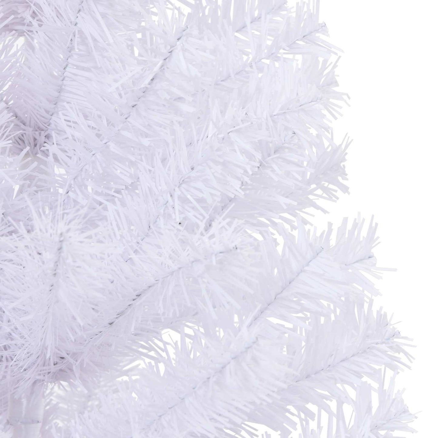 Kunstigt juletræ med 150 LED'er Hvid 150 cm PVC og Stål