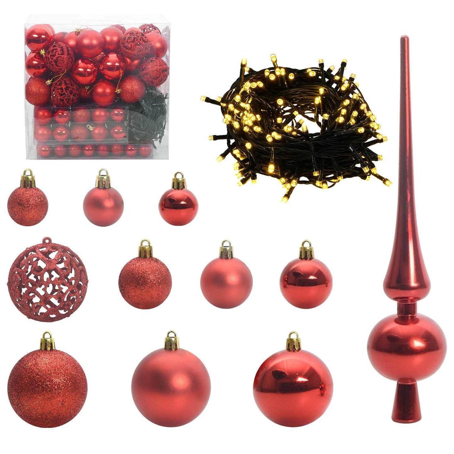 Kunstigt juletræ med 300 LED'er Hvid 180 cm PVC og Stål
