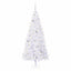 Kunstigt juletræ med 300 LED'er Hvid 180 cm PVC og Stål