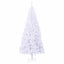 Kunstigt juletræ med 300 LED'er Hvid 180 cm PVC og Stål