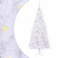 Kunstigt juletræ med 300 LED'er Hvid 210 cm PVC og Stål