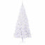 Kunstigt juletræ med 300 LED'er Hvid 240 cm PVC og Stål