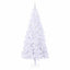 Kunstigt juletræ med 300 LED'er Hvid 240 cm PVC og Stål