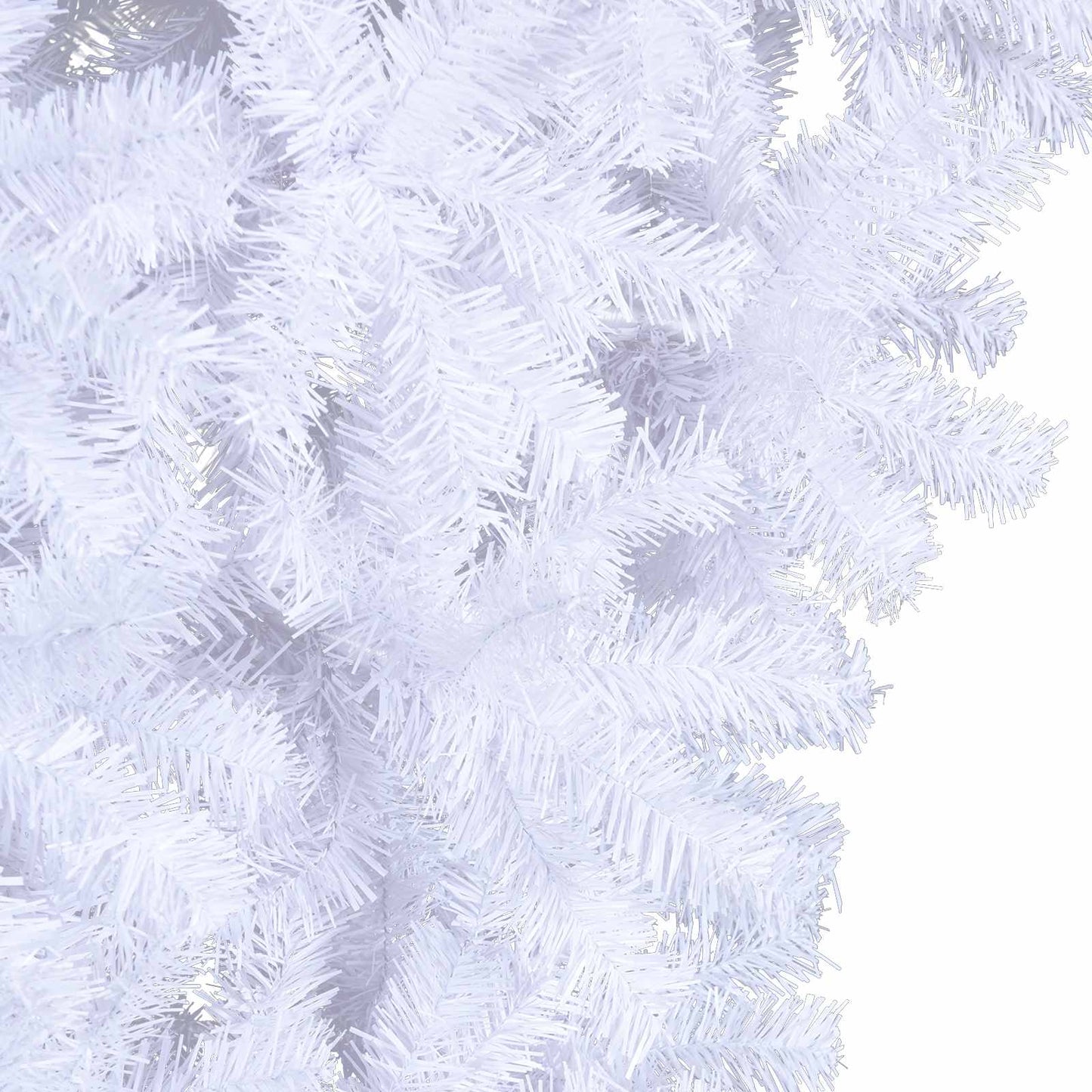 Kunstigt juletræ med 300 LED'er Hvid 240 cm PVC og Stål