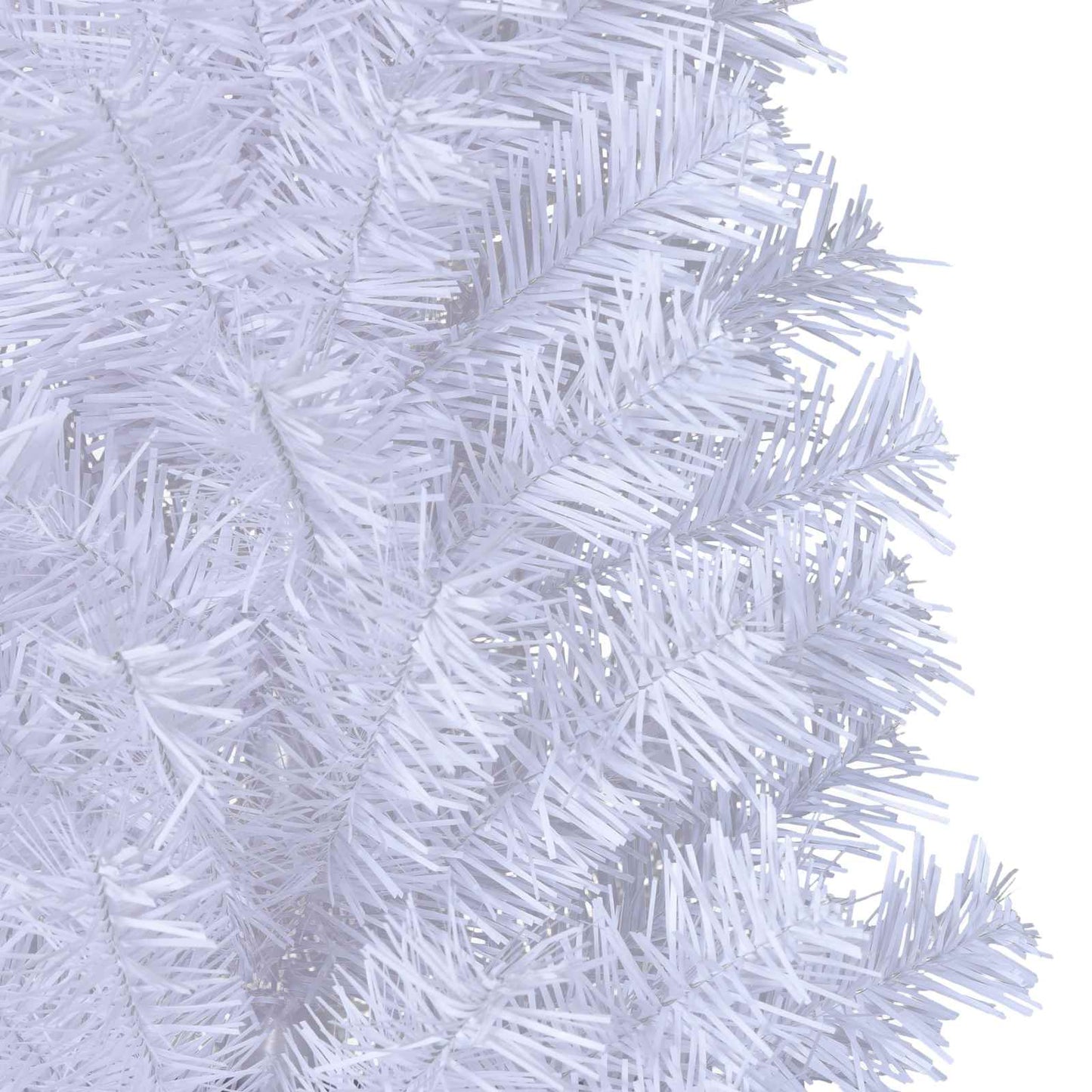 Kunstigt juletræ med 150 LED'er Hvid 150 cm PVC og Stål
