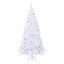 Kunstigt juletræ med 300 LED'er Hvid 210 cm PVC og Stål