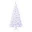 Kunstigt juletræ med 300 LED'er Hvid 240 cm PVC og Stål