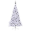 Kunstigt juletræ med 300 LED'er Hvid 210 cm PVC og Stål