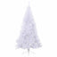 Kunstigt juletræ med 300 LED'er Hvid 210 cm PVC og Stål