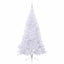 Kunstigt juletræ med 300 LED'er Hvid 210 cm PVC og Stål