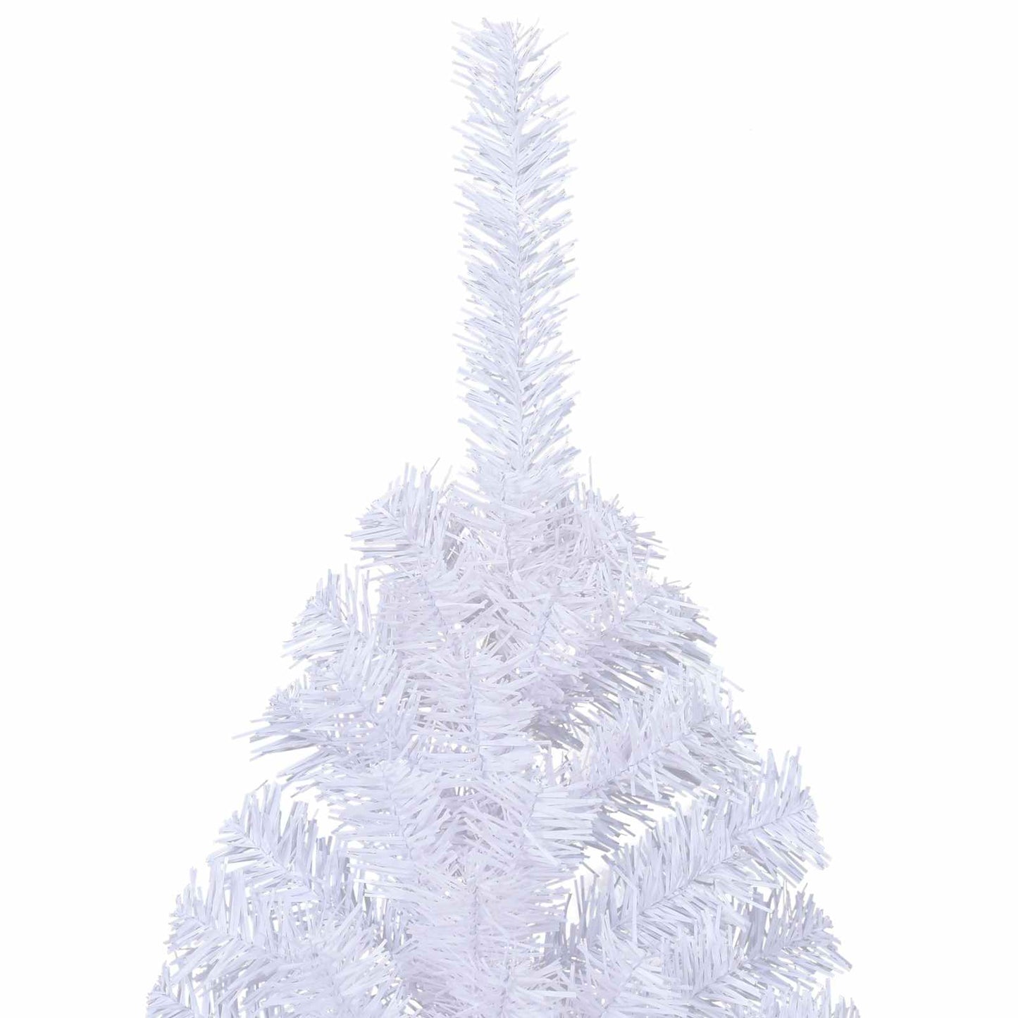 Kunstigt juletræ med 300 LED'er Hvid 210 cm PVC og Stål