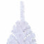Kunstigt juletræ med 300 LED'er Hvid 210 cm PVC og Stål