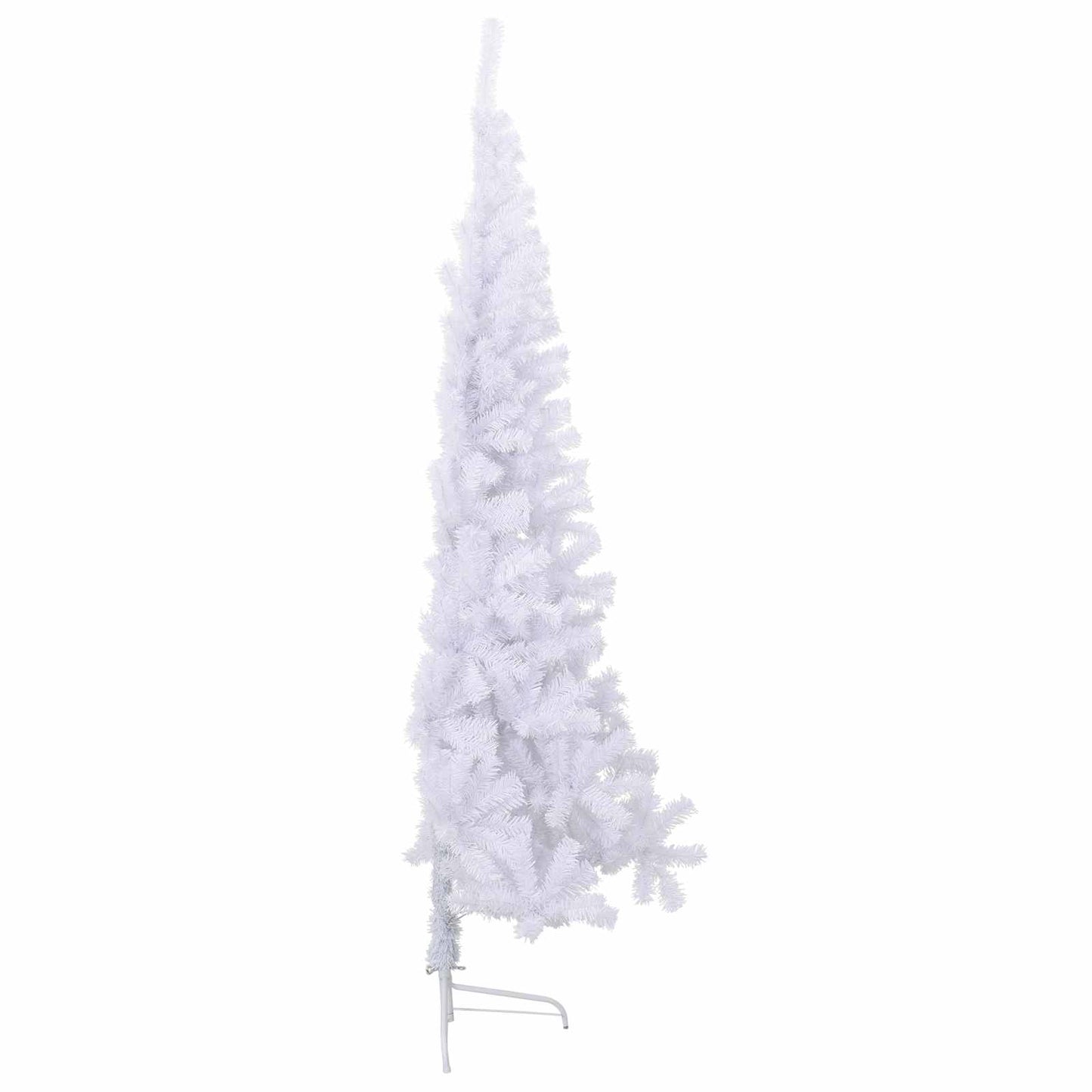 Kunstigt juletræ med 300 LED'er Hvid 240 cm PVC og Stål