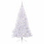 Kunstigt juletræ med 300 LED'er Hvid 240 cm PVC og Stål