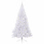 Kunstigt juletræ med 300 LED'er Hvid 240 cm PVC og Stål
