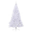 Kunstigt juletræ med 300 LED'er Hvid 240 cm PVC og Stål