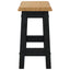 Barbænk EKAI 2 pcs Sort 40 x 29 x 45,5 cm Massivt fyrretræ